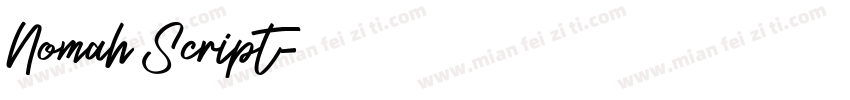Nomah Script字体转换